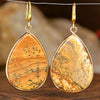 Stone Water Drop Dangle Earrings Bohemian Women's Delicate Banquet Party Holiday Handmade Jewelry - Image 10