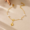 Meyrroyu 316L Stainless Steel Ocean style Cherry Zircon Footsie Chain Lady Anklets Jewelry Party Gift - Image 6