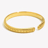 Women's Geometric Round Beads Pattern Open Size Thin Rings Stainless Steel Unique Design Stackable Finger Jewelry - Image 2