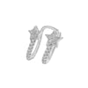 1Pcs Punk Zircon Ear Cuff Clip on Earrings for Women Girls No Pierced Crystal Star Heart Earcuff Ear Wrap Clips Jewelry - Image 1