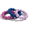 Two-Piece Acrylic Bead Necklace and Bracelet Set with Geometric Shapes - Image 42