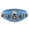 Punk Bracelet for Men Women Goth Black Leather Wristband with Metal Skull Spike Studded Rivets Cuff Bangle Adjustable - Image 9