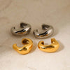 Metal Geometric C-Shaped Ear Clip Earrings for Women Men Simple Irregular Smooth Non Piercing Chunky Ear Cuff Jewelry - Image 5