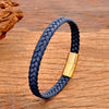 Simple Classic Stainless Steel Bracelet for Women Men Braided Leather Bangles Special Birthday Party Couple Jewelry Gift - Image 8