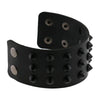 Green Black Punk Spike Bracelet 90s Wide Leather Bracelets for Women Men Goth Girl Cuff Bangle Studded Wristband Jewelry - Image 5
