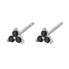 Silver Rainbow Tassel Four Petal Flower Drop Stud Earrings for Women Sweet Girl Ear Bone Jewelry Accessories - Image 12