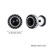 Punk Stone Stud Earrings for Men Boys,Tiger Eye Stone Round Earrings, Simple Ear Jewelry Gifts - Image 12