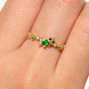 Fairy Tales Princess Cubic Zircon Ring for Women Girls Opening Design Jewelry - Image 6
