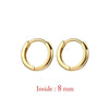Two-Piece Mini Hoop Piercing Earrings in Gold-Tone Silver-Tone or Rose Gold-Tone - Image 24