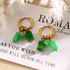 Jolivie Stainless Steel Stone Earrings Women Bohemia Vintage Hoop Earrings for Women Ear Jewelry Gift - Image 9