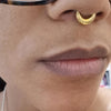 Titanium Ear Nose Rings Pierc Pear and Heart Shaped CZ Ring Hoop Hinged Clicker Labret Tragus Earring Body Piercing - Image 3