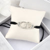 Adjustable Braided Rope Bracelet Silver Color Couple Handcuff Lucky Red Black Thread Handmade Knot Classic Jewelry For Woman Man - Image 5