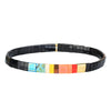 Adjustable Tila Bead Bracelet with Metal Chain and Multiple Color Patterns - Image 9