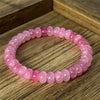 1/pc Elegant Pink Agate Bracelet for Relaxation Stone, Bohemian and Retro Style Gift for Men Women - Image 3
