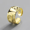 3Pcs/Set Gold Color Smooth Geometric Open Rings Set For Women Exaggerated Metal Irregular Thick Chunky Ring Jewelry Gift - Image 11