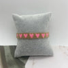 Adjustable Multicolor Heart Bead Bracelet with Woven Pattern - Image 58