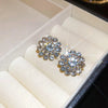 Zircon Round Pearl Earrings for Women Personality Irregular Stud Earring Temperament High Sense Simple Jewelry Wedding Girl - Image 7