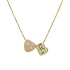 Delicate Heart Pink Zircon Mini Letter Pendant Necklace for Women Gold Plated Balloon Bubble Initial Alphabet Jewelry - Image 31