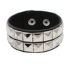 Cool Gothic PU Leather Studded Bracelet Adjustable Punk Goth Cuff Spike Bracelet Gothic Rivet Wristband for Men Women - Image 11