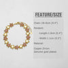 Chunky Fuchsia Crystal Star Bracelets for Women Gold Plated Pentagram Bracelets Dainty Jewelry Gifts - Image 4
