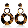 Acrylic Clip on Earrings Long Geometric Square Circle Without Piercing Ear Clips for Women - Image 4