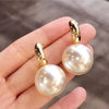 Imitation Pearl Dangle Earring for Women Silver Color Bling Cubic Zirconia Elegant Lady Jewelry - Image 23