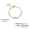 Angel Wing Charm Bracelet for Women Stainless Steel Gold Color Double Layer Snake Chain Bracelets Jewelry - Image 9