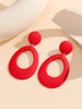 Colorful Acrylic Geometric Drop Earrings for Women Lightweight Boho Chic Dangle Jewelry Accessory - Image 13