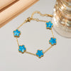 Adjustable Stainless Steel Lucky Five-Petal Flower Bracelet For Woman Stylish Blossom Five-Leaf Jewelry Gift - Image 9