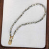 European and American Spotted Stone Bead Necklace, Titanium Steel Accessory Pendant, Collarbone Chain - Image 3