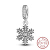 Silver Charms Beads Winter Snowflake Snowman Igloo Penguin Pendant Fit Bracelet Charms Women Jewelry Gift - Image 22