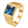 Big Square Cut Stone Signet Ring Large Colour Quartz Cocktail Ring For Women Men Jewelry Party Gifts - Image 9