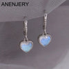 Moonstone Pearl Pendant Hoop Earrings For Women Jewelry Niche Girls Gifts Party Earring - Image 1