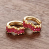 2PCS Stainless Steel Irregular CZ Zircon Hoop Earrings For Women 9mm Circle Round Small Huggie Cartilage Piercing Jewelry - Image 6