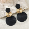Stylish Dangle Earrings Trio Circle Design Daily Outfits Party Accessories Stuff Red Orange Big Earrings - Image 12