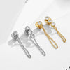 Rhinestone Stainless Steel Drop Earrings Bohemian Chain Earrings Women's Jewelry - Image 6