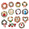 Christmas Brooch Pin Deer Rabbit Bow Pine Cone Wreath Bell Design Accessory for Men And Women Holiday Gift - Image 1