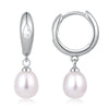 Eavva Women Pearl Dangle Earrings Gold Plated Hoops Fresh Water Pearl Earring With Silver Post Jewelry - Image 11