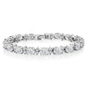 Gem Stone King Silver Oval and Round Sparkling Cubic Zirconia CZ Tennis Bracelet Jewelry Gift - Image 12