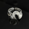 Silver Rings for Women Vintage Matte Frosted Lace Irregular Finger Rings Y2K Couple Ring Hip Hop Jewelry - Image 1