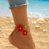 Cherry Blossom Charm Anklets for Women Summer Beach Accessories Gold Color Chain Anklet Leg Bracelets Wedding Gift - Image 3