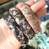 Stone Lapis Lazuli Tiger Eye Agate Morgan Faced Square Elastic Bracelet for Men and Women Charm Jewelry - Image 11