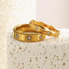 MamacitaSlay 316L Stainless Steel Zircon Star Ring Gold Plated Jewelry Women's Classic Ring Gift - Image 5