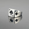 Vintage Lucky Poker Adjustable Open Rings For Women Men Playing Card Finger Stainless Steel Ring Party Jewelry - Image 10