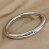 Glossy Color Thick Bracelet Stainless Steel Bangle for Women Cuff Wirstband Smooth Charm Bracelets Jewelry Gift - Image 5