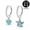 Silver Color Earrings Blue Zircon Stars Moon Irregularity Earrings For Woman Birthday Jewelry Gifts - Image 43