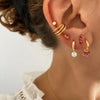 1PC Plated Gold Ear Cuff CZ Zircon For Women C Shape Men's Clip Earring Jewelry Clip On Ear - Image 5
