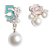 Skeds Korean Style 5 Numbers Pearl Crystal Flower Earrings For Women Camellia Elegant Lady Party Jewelry Ear Rings - Image 15