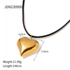 Geometric Pendant Necklace with Wax Cord and Metal Finish Options - Image 7