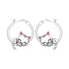 Silver Beetle Daisy Insect Flower Earrings Silver Hoop Earrings For Women Jewelry Party Gifts - Image 19